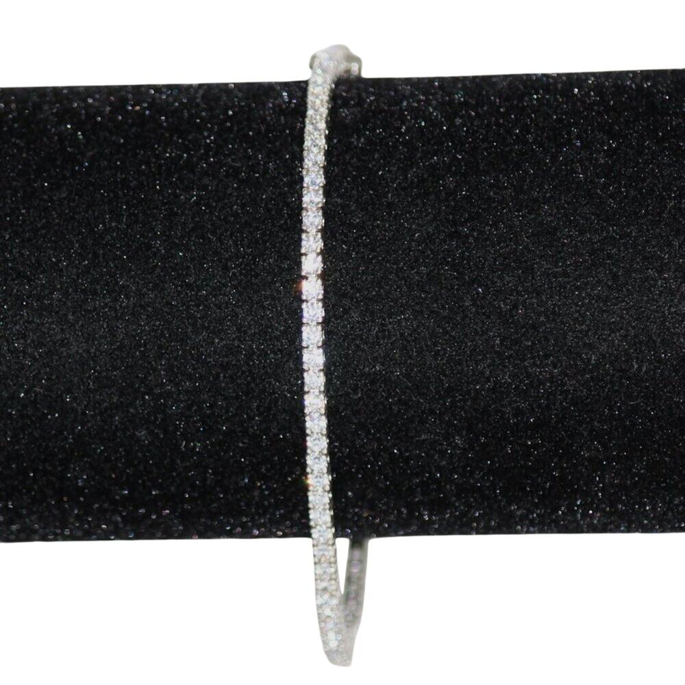 925 Sterling Silver Tennis Bracelet Made in Turkey